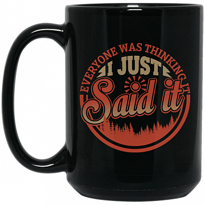 15 oz. Black Mug