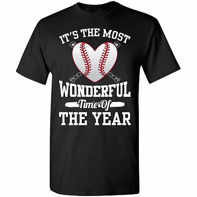 Funny Baseball It's The Most Wonderful Time Of The Year T-Shirt