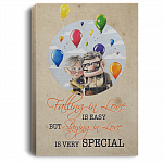 Falling In Love is Easy But Staying In Love Is Very Special Framed Canvas Prints - Unframed Poster - Wall Art