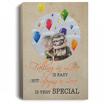 Falling In Love is Easy But Staying In Love Is Very Special Framed Canvas Prints - Unframed Poster - Wall Art