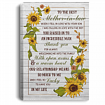 To The Best Mother In Law I Feel So Lucky To Have You In My Life Framed Canvas Prints - Unframed Poster
