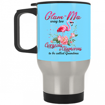 14 oz. Silver Travel Mug