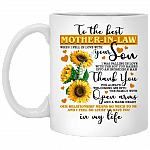 To The Best Mother-In-Law When I Fell In Love With Your Son Ceramic Coffee Mug - Beer Stein - Water Bottle