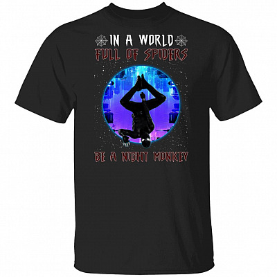 Funny Superhero Far From Home In The World Full Of Spiders Be A Night Monkey T-Shirt