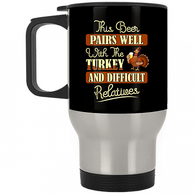 14 oz. Silver Travel Mug