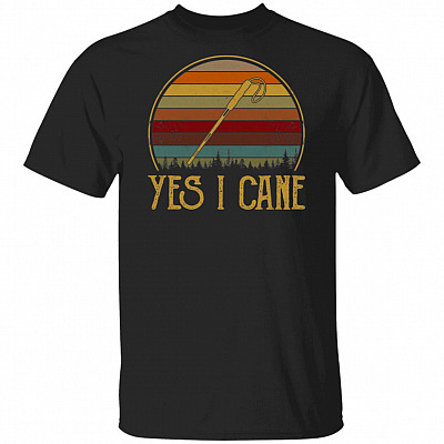 Yes I Cane Funny Vintage Gift for Blind T-Shirt