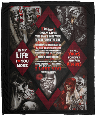 To My Only Love I'm All yours Forever and For Always Fleece Blanket - Premium Sherpa Blanket - Woven Blanket