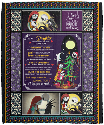 To My Daughter Always Remember How Much I Love You Fleece Blanket - Premium Sherpa Blanket - Woven Blanket