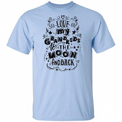 Love My Grandkids To The Moon And Back Grandma T-Shirt