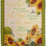 My Mind Still Talks To You And My Heart Still Looks For You Fleece Blanket - Premium Sherpa Blanket