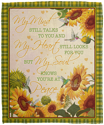 My Mind Still Talks To You And My Heart Still Looks For You Fleece Blanket - Premium Sherpa Blanket