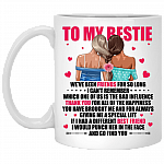 To My Bestie We're Been Friends For So Long I Can't Remember The Bad Influence Ceramic Coffee Mug-Beer Stein