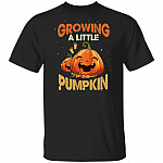 Growing A Little Pumpkin T-Shirt - Halloween Pregnancy Announcement Shirt