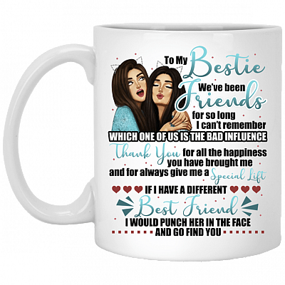 To My Bestie I Can't Remember Which One Is The Bad Influence Coffee Mug - Travel Mug - Water Bottle