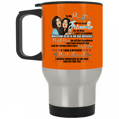 14 oz. Silver Travel Mug