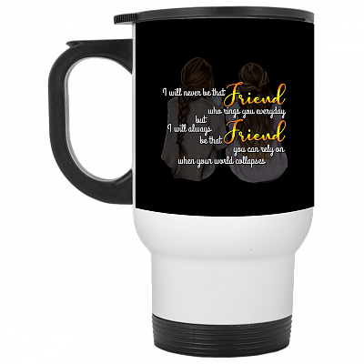 14 oz. White Travel Mug