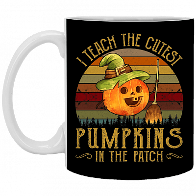 I Teach The Cutest Pumpkins In The Patch Ceramic Coffee Mug - Beer Stein - Water Bottle - Color Changing Mug