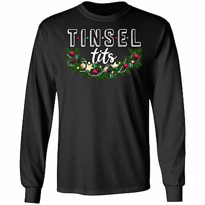 Tinsel Tits - Jingle Balls Couple Christmas Hoodie - Sweatshirt - Long Sleeve Shirt