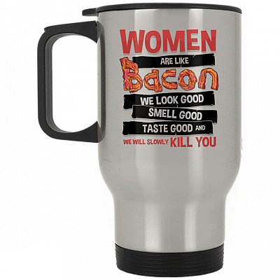 14 oz. Silver Travel Mug