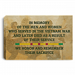 Men And Women Who Served In The Vietnam War And Later Died Framed Canvas Prints - Unframed Poster