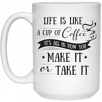 15 oz. White Mug