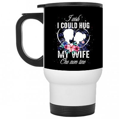 14 oz. White Travel Mug