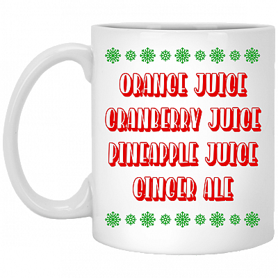 Orange Juice Cranberry Juice Pineapple Christmas Ceramic Coffee Mug - Water Bottle - Color Changing Mug