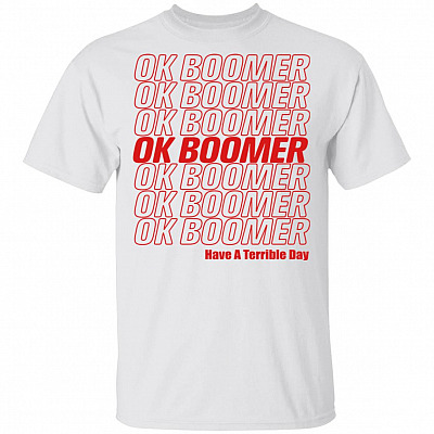Ok Boomer Generation Z Funny T-shirt - V-neck