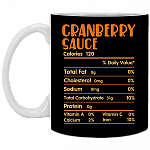 Funny Cranberry Sauce Nutrition Facts Thanksgiving Ceramic Coffee Mug - Beer Stein - Water Bottle