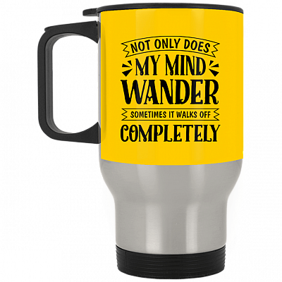 14 oz. Silver Travel Mug