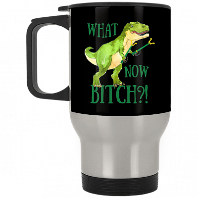 14 oz. Silver Travel Mug