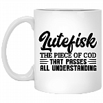 Lutefisk The Piece Of Cod That Passes All Understanding Coffee Mug - Travel Mug - Water Bottle
