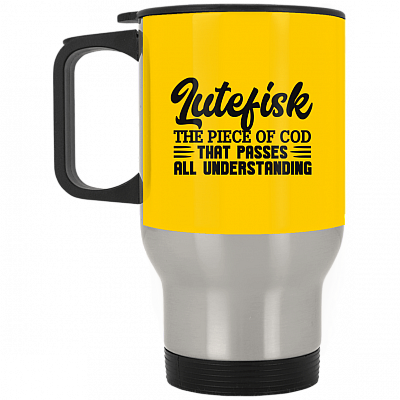 14 oz. Silver Travel Mug