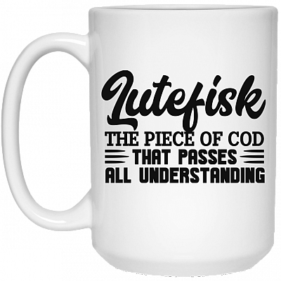 15 oz. White Mug