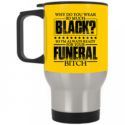 14 oz. Silver Travel Mug