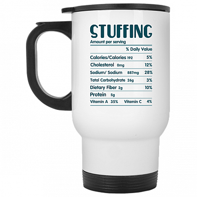 14 oz. White Travel Mug