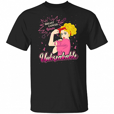 Breast Cancer Warrior Unbreakable T-Shirt