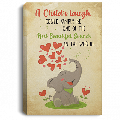 A Child's Laugh Could Simply Be One Of The Most Beautiful Sounds Framed Canvas Prints - Unframed Poster