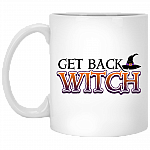 Get Back Witch - I'm Not a Witch I'm Your Wife Halloween Couple Ceramic Coffee Mug - Beer Stein - Water Bottle