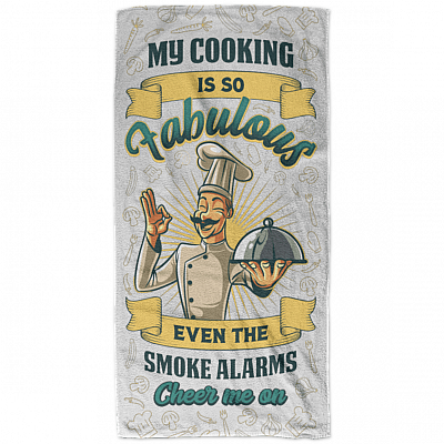 My Cooking Is So Fabu-lous Microfiber Beach Towel - Bath Towel - Sand Free Towel - Best for Kitchen
