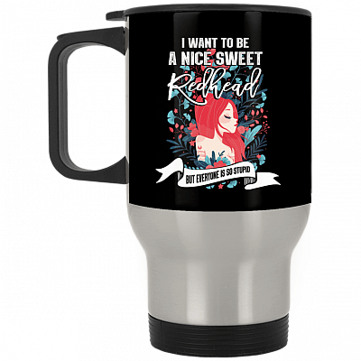 14 oz. Silver Travel Mug