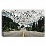 God Bless the Broken Road That Led Me Straight to You Framed Canvas - Unframed Poster
