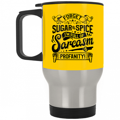 14 oz. Silver Travel Mug