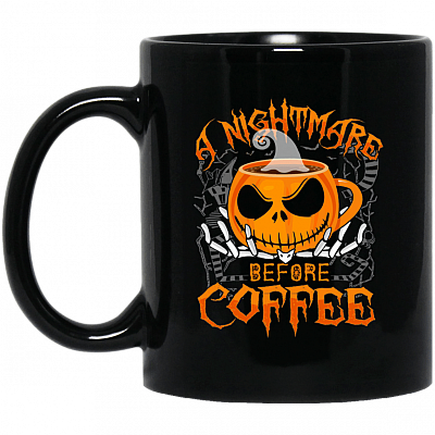 A Nightmare Before Coffee Mug - Travel Mug - Beer Stein - Stainless Water Bottle - Color Changing Mug