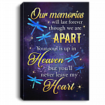 Our Memories Will Last Forever You'll Never Leave My Heart Framed Canvas Prints - Unframed Poster - Wall Art