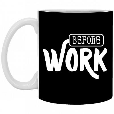 Before Work After Work Ceramic Coffee Mug - Beer Stein - Water Bottle - Color Changing Mug