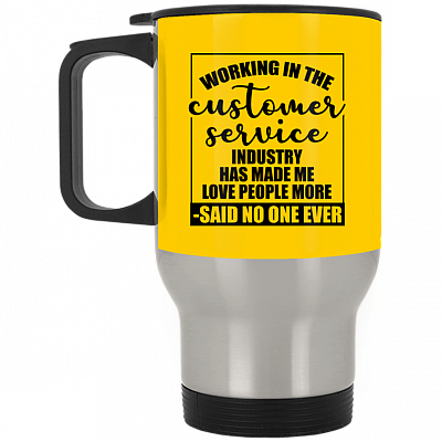 14 oz. Silver Travel Mug