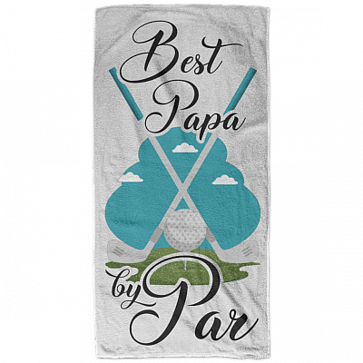 Best Papa By Par Funny Golf Bath Towel Decor - Beach Towel