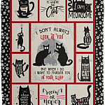 I Don't Always Look At You But When I Do I Want To Murder You In Your Sleep Fleece Blanket - Premium Sherpa Blanket