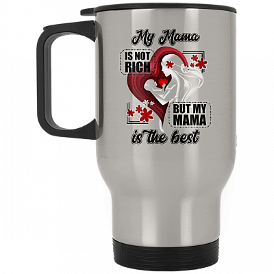 14 oz. Silver Travel Mug